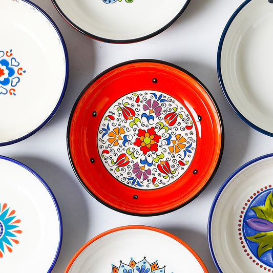 Lovely Creative Salad Plate Soup Plate Hand-Painted Ceramic Tableware