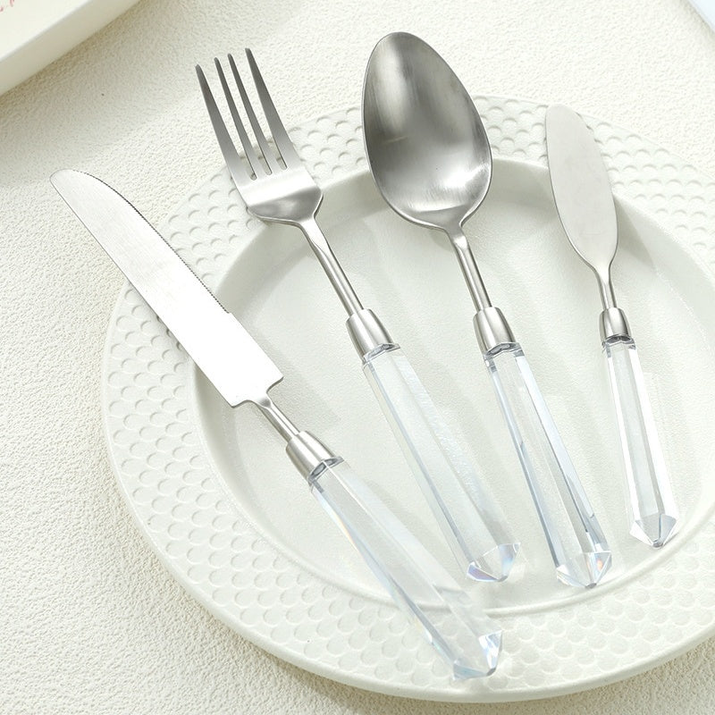 Acrylic Stainless Steel Western-Style Knives And Tableware