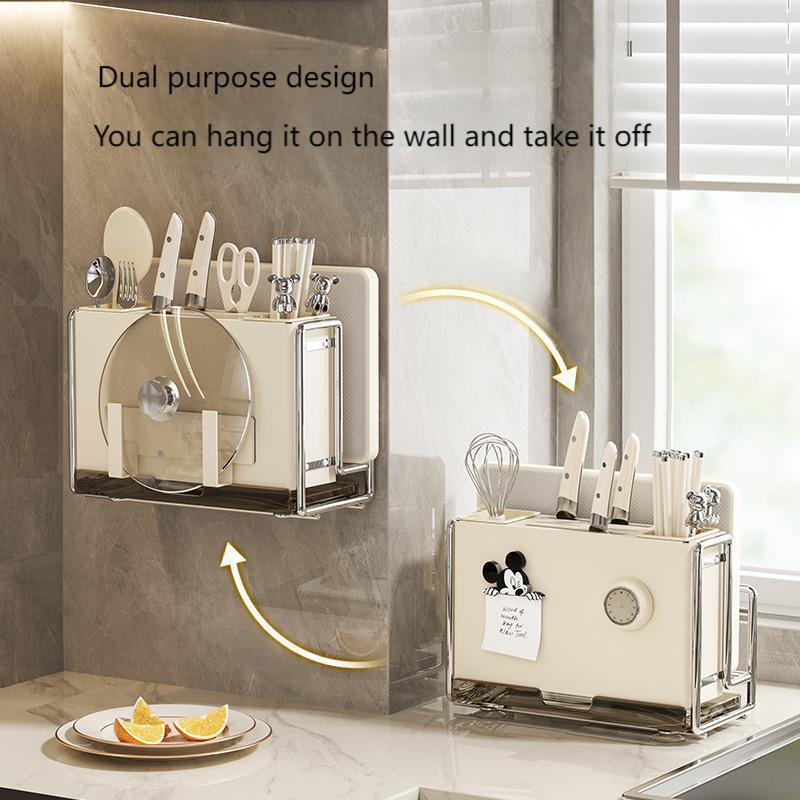 Magnetic stainless steel tool holder cream ins multi-function tool holder