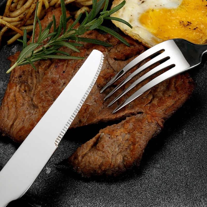 Creative Stainless Steel Hanging Hole Western Tableware