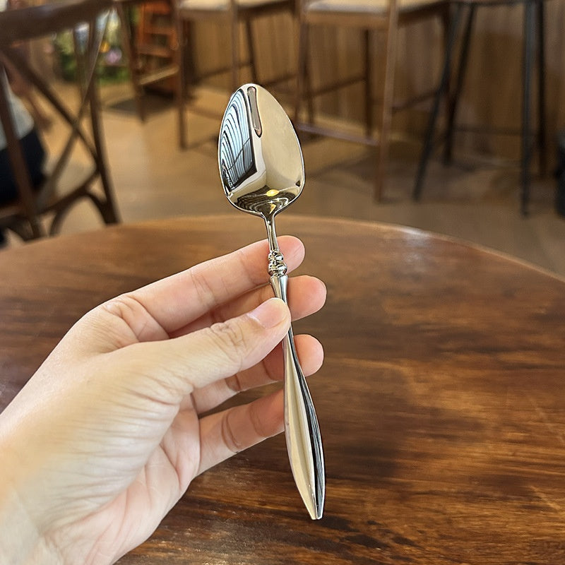 Retro Stainless Steel Mirror-Polished Western Tableware