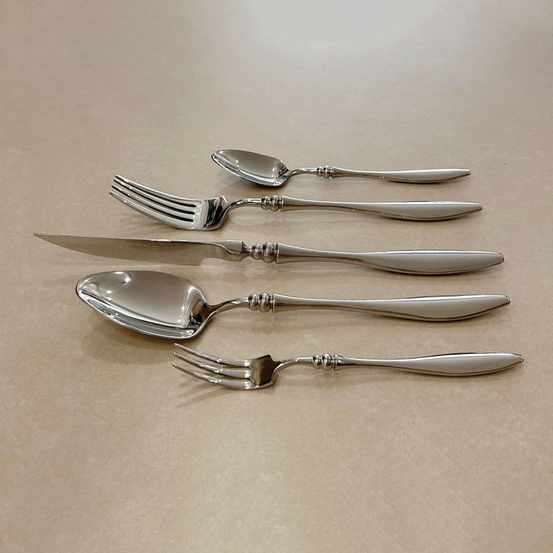 Retro Stainless Steel Mirror-Polished Western Tableware