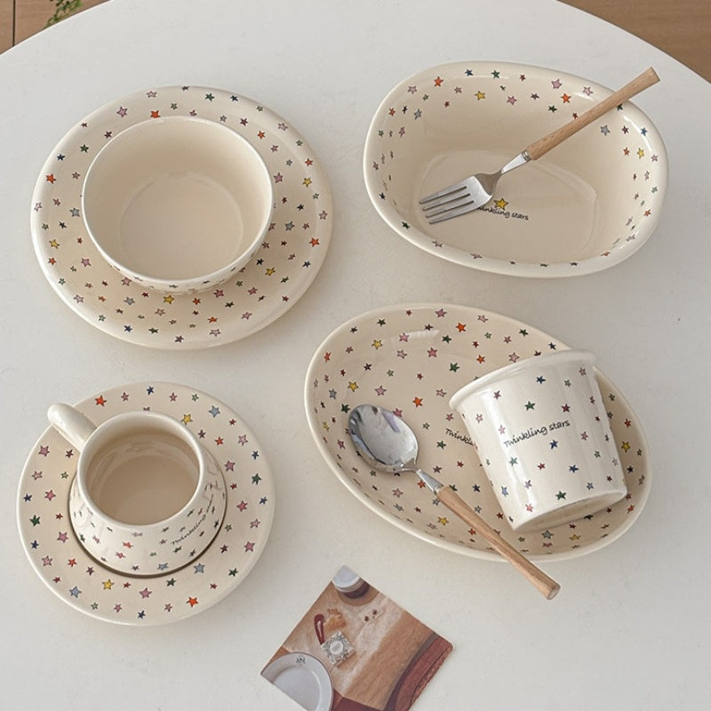 Colorful Star Tableware Set Of Six Pieces