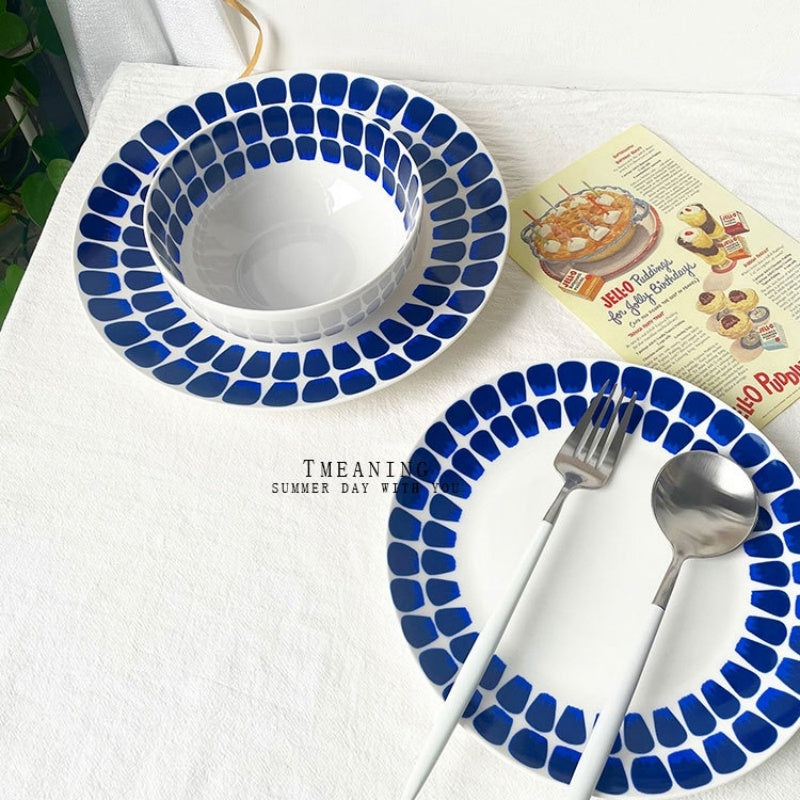 Western Food Plate Household Dish Salad Bowl Coffee Cup Saucer Mug