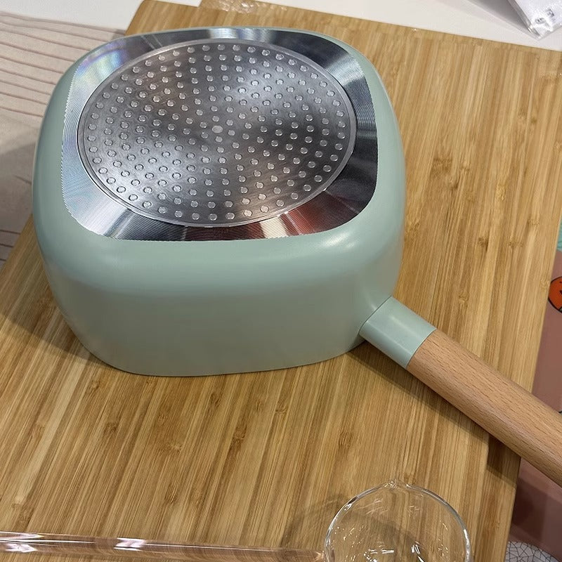 Square non-stick pot small milk pot instant noodles pot