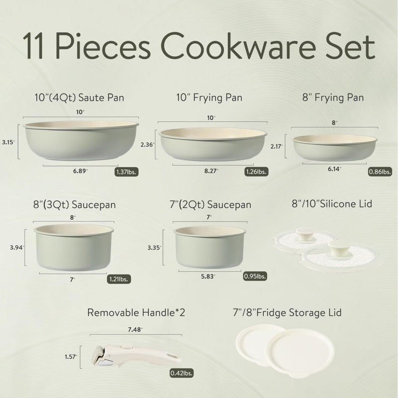 Simple Four-Hole Egg Frying Pan With Detachable Handle Set