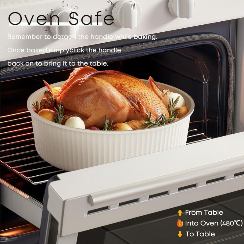 Detachable Handle Ceramic Universal Household Non-Stick Cookware Set