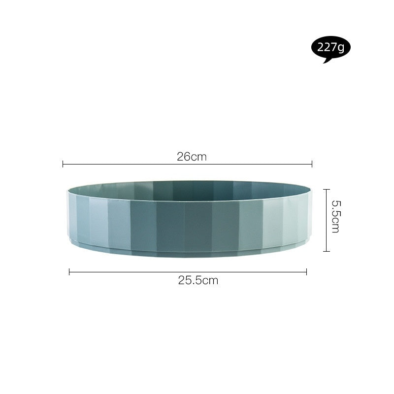 Multi-Functional Plastic Tray For Rotating Kitchen Countertop Storage