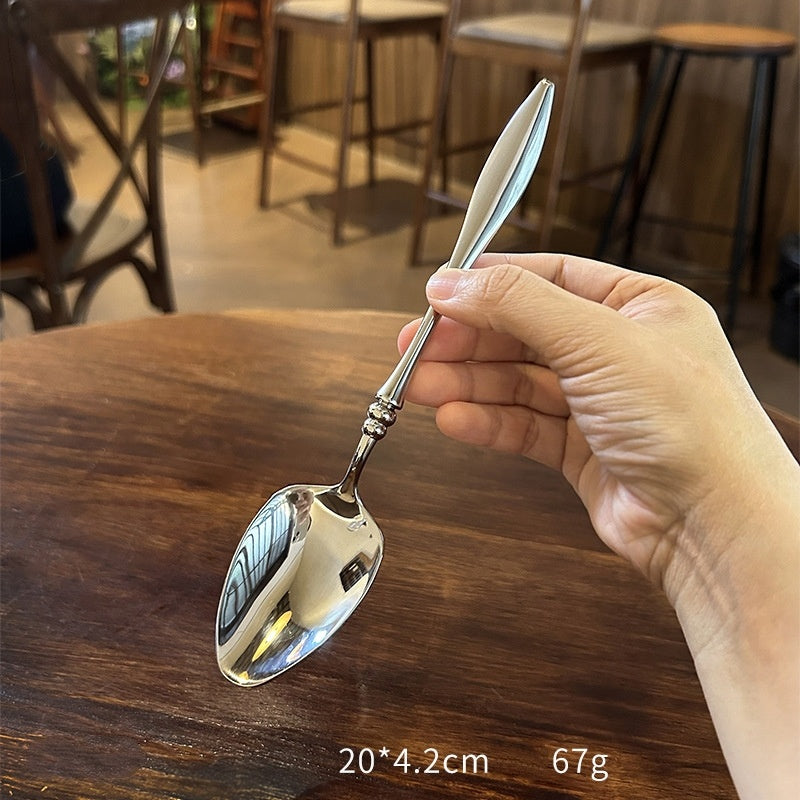 Retro Stainless Steel Mirror-Polished Western Tableware