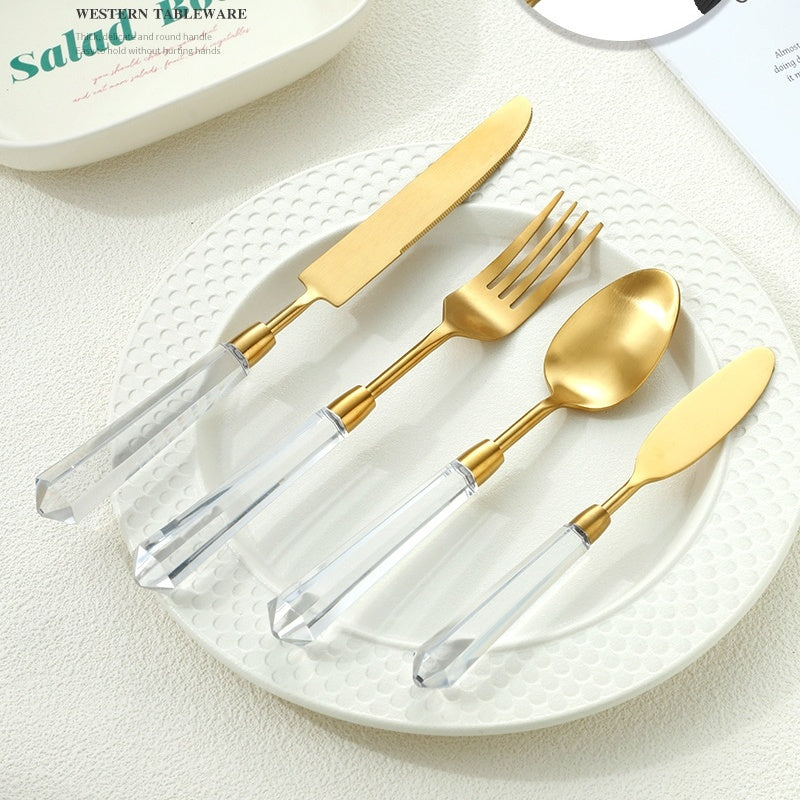 Acrylic Stainless Steel Western-Style Knives And Tableware