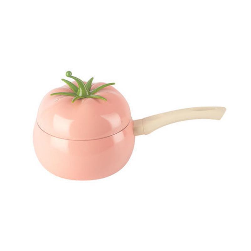 Pink tomato non-stick baby food mini stockpot
