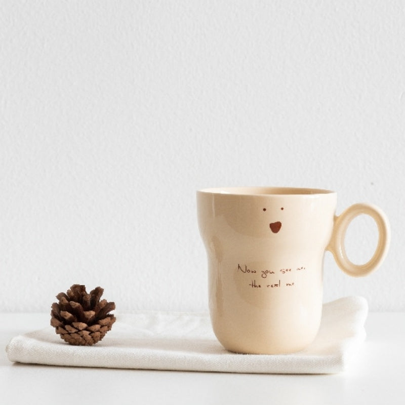 Cute Expression Ceramic Household Mugs