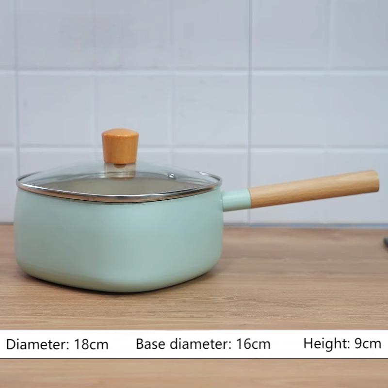 Square non-stick pot small milk pot instant noodles pot