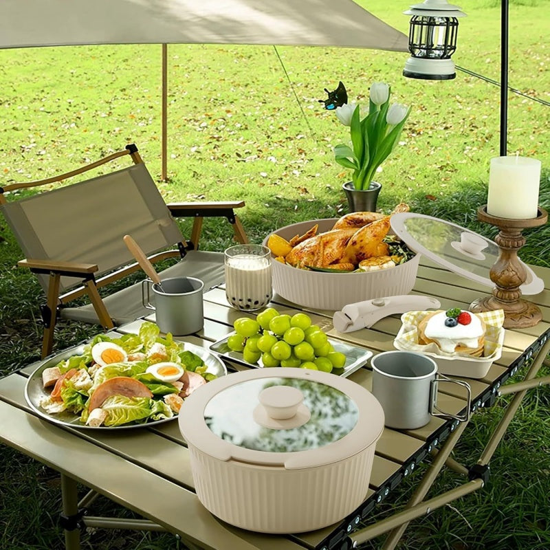 Detachable Handle Ceramic Universal Household Non-Stick Cookware Set