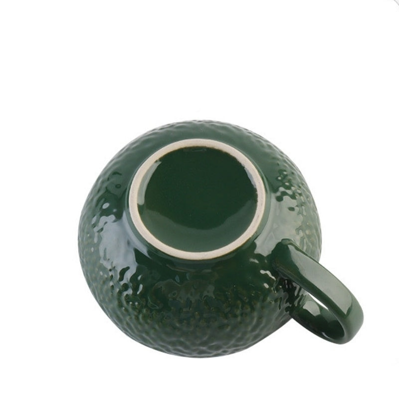 Avocado Cute Milk Coffee Cup Ceramic Cup Three-Piece Set