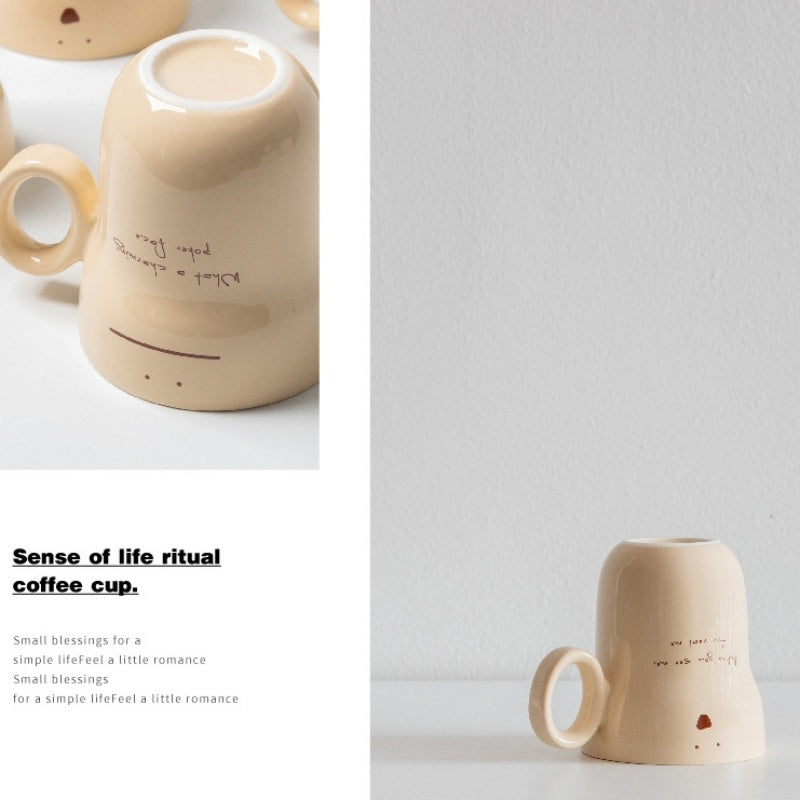 Cute Expression Ceramic Household Mugs