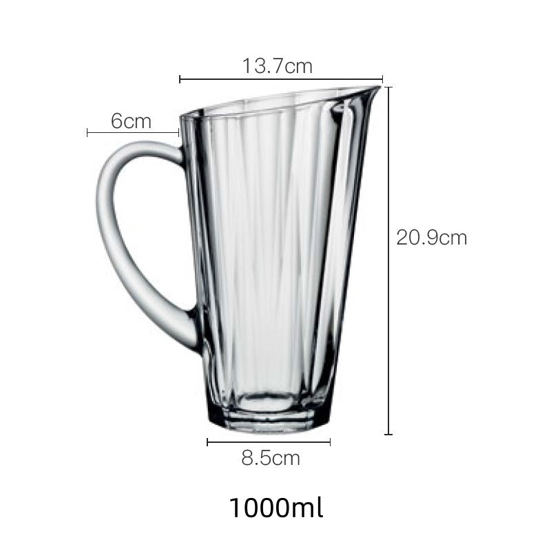 Lead-Free Crystal Glass Water Bottle