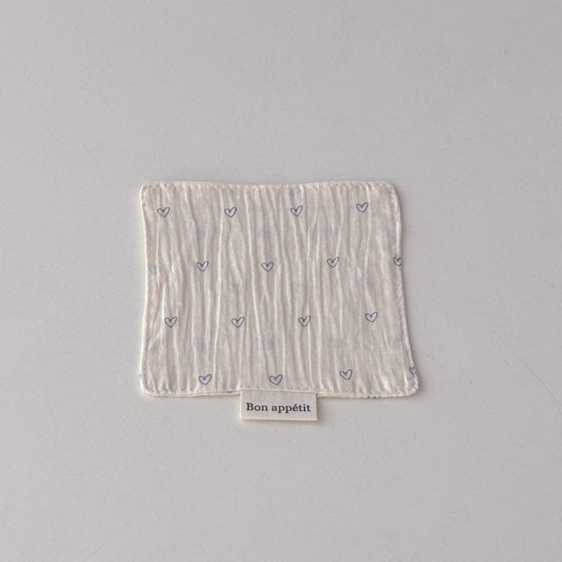 Low Saturation Color Fabric Coasters And Insulation Mats Set Of Five Pieces