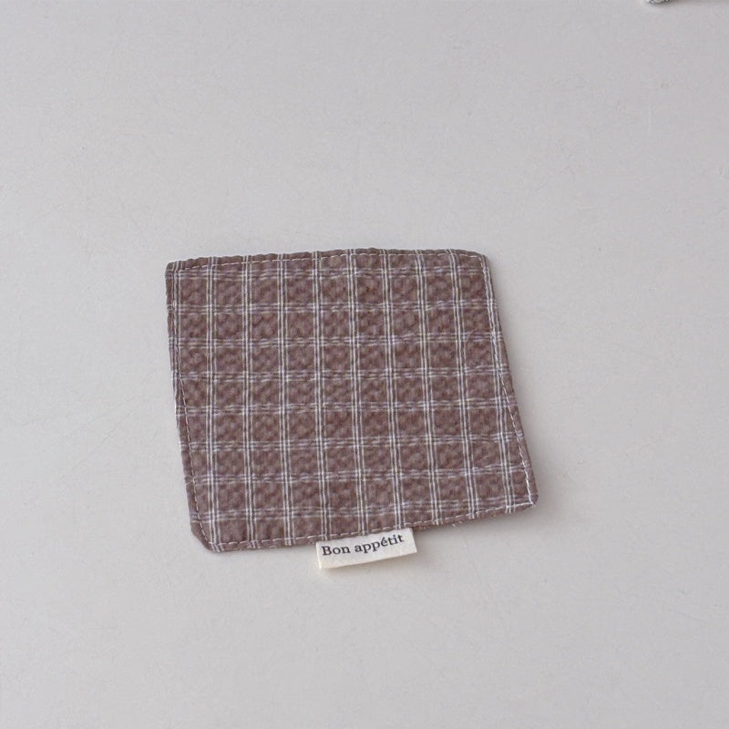 Low Saturation Color Fabric Coasters And Insulation Mats Set Of Five Pieces